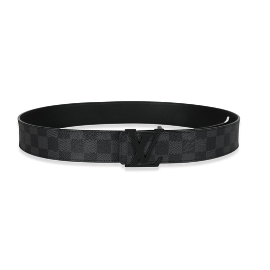 Louis Vuitton Canvas Damier GraphiteInitiales Belt