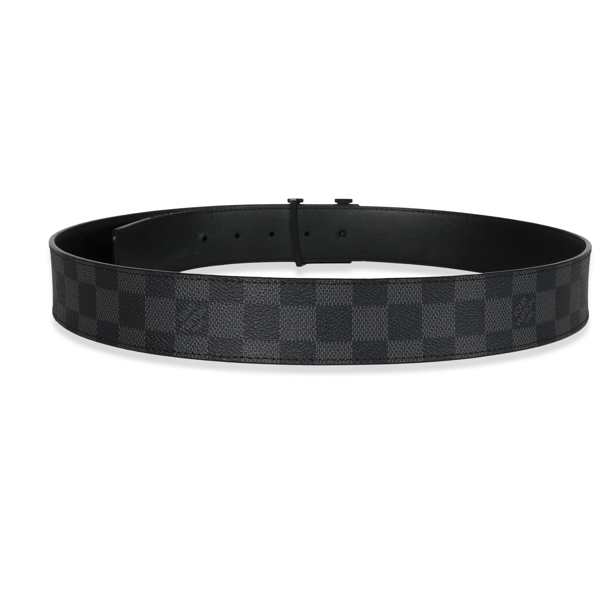 Louis Vuitton Canvas Damier GraphiteInitiales Belt