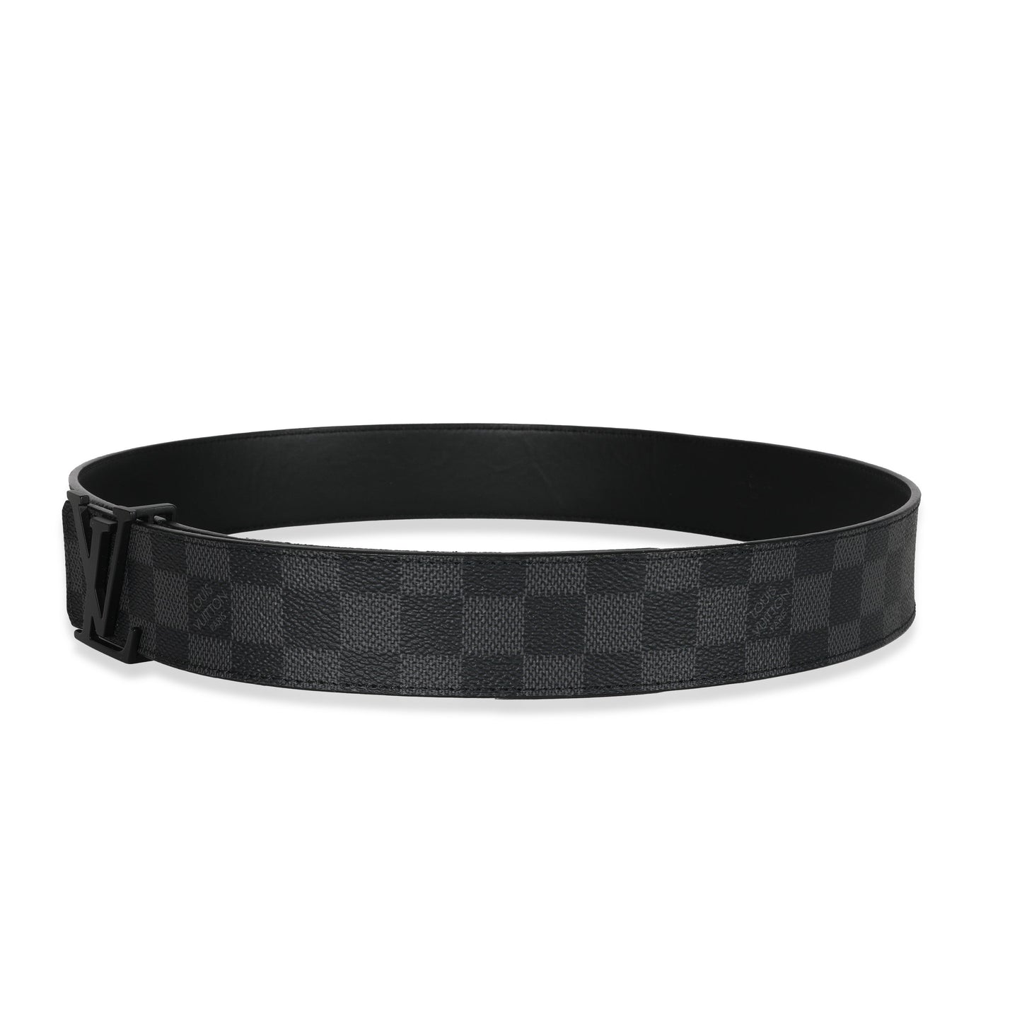Louis Vuitton Canvas Damier GraphiteInitiales Belt