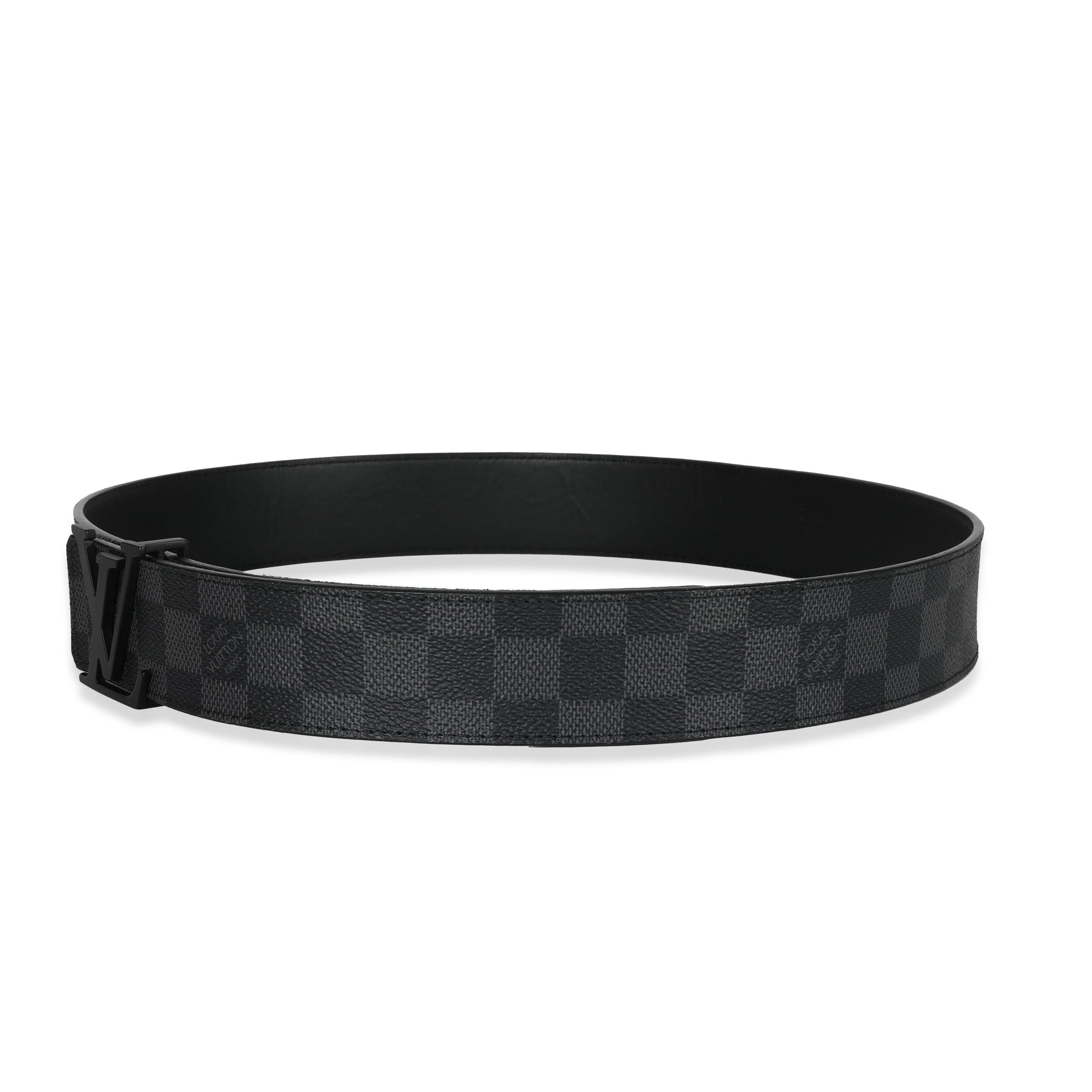 Louis Vuitton Canvas Damier GraphiteInitiales Belt