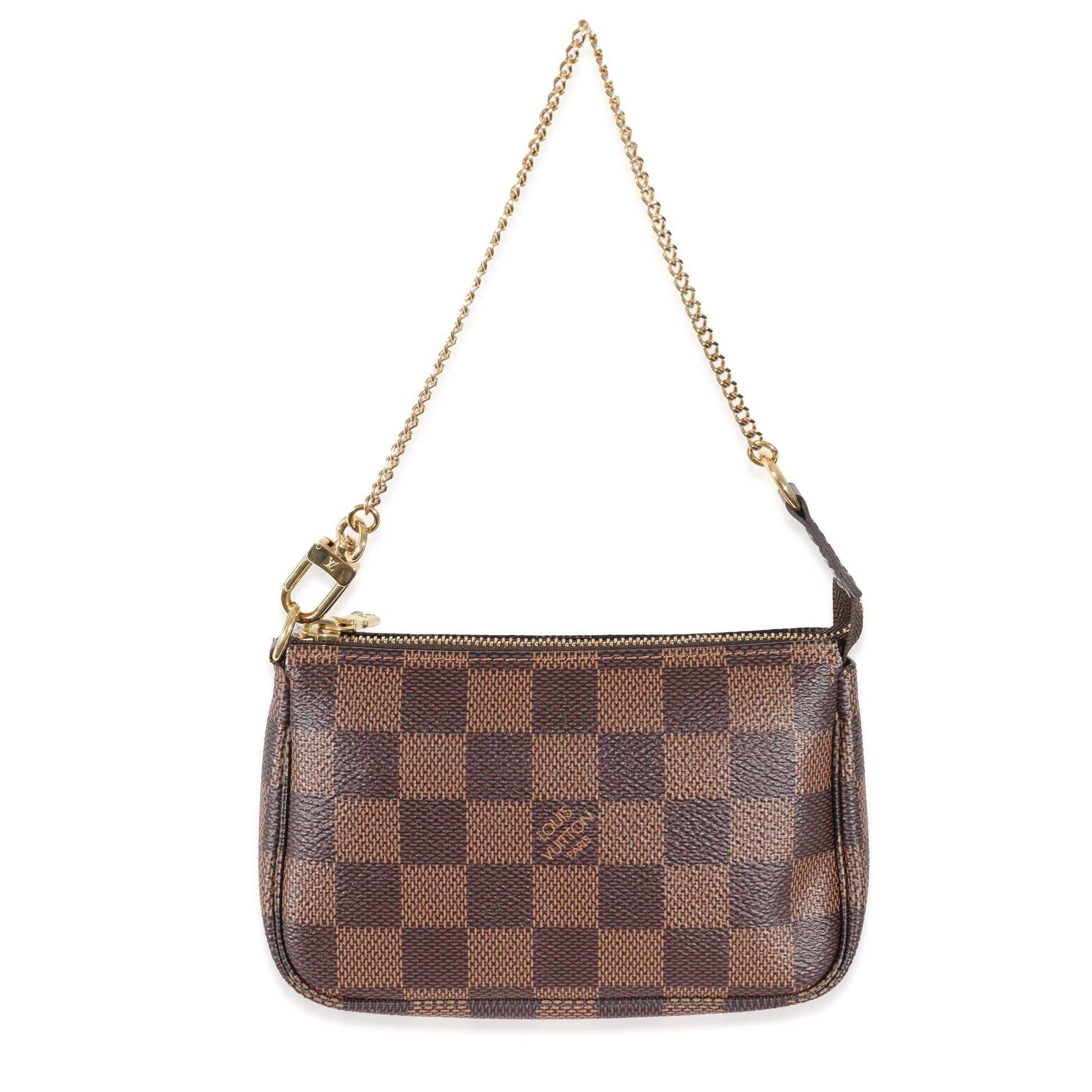  Louis Vuitton Canvas Damier Ebene Mini Pochette