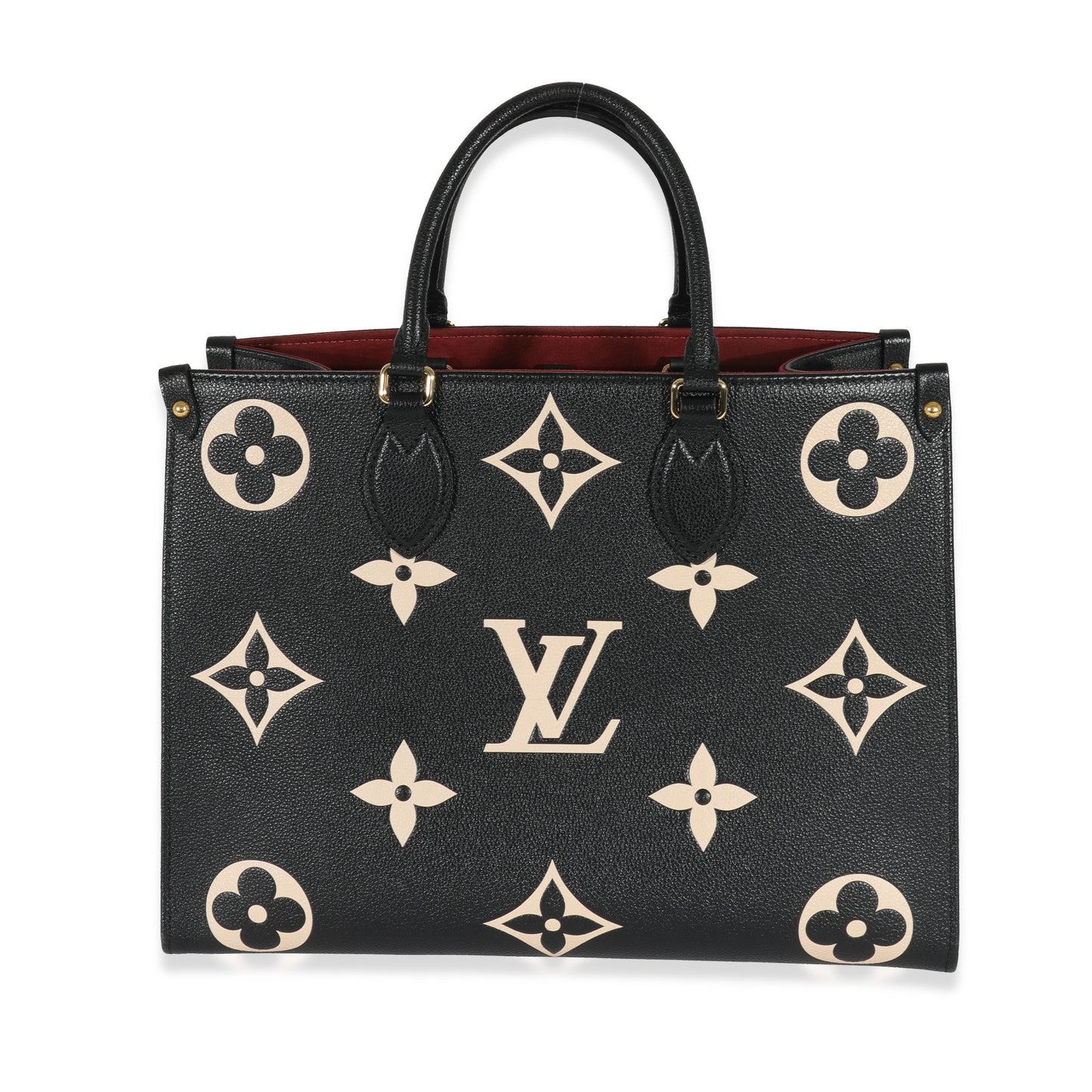 Louis Vuitton Black & Beige Monogram Empreinte Onthego MM