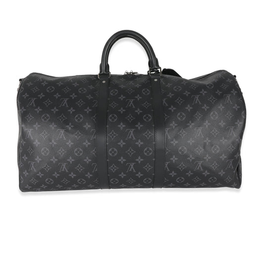 Louis Vuitton Canvas Monogram Eclipse Keepall BandouliÃ¨re 55