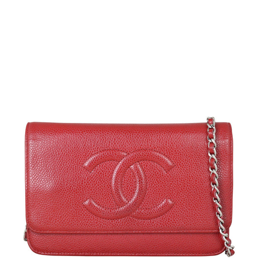 Chanel Timeless Wallet on Chain | Red