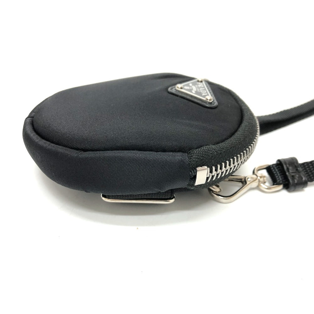 PRADA Shoulder Bag 1TT129 Nylon / leather black Triangle logo Neck pouch unisex(Unisex)