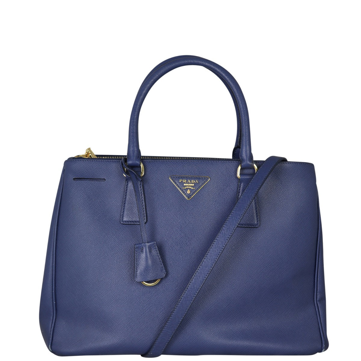 Prada Saffiano Lux Double Zip Tote Medium