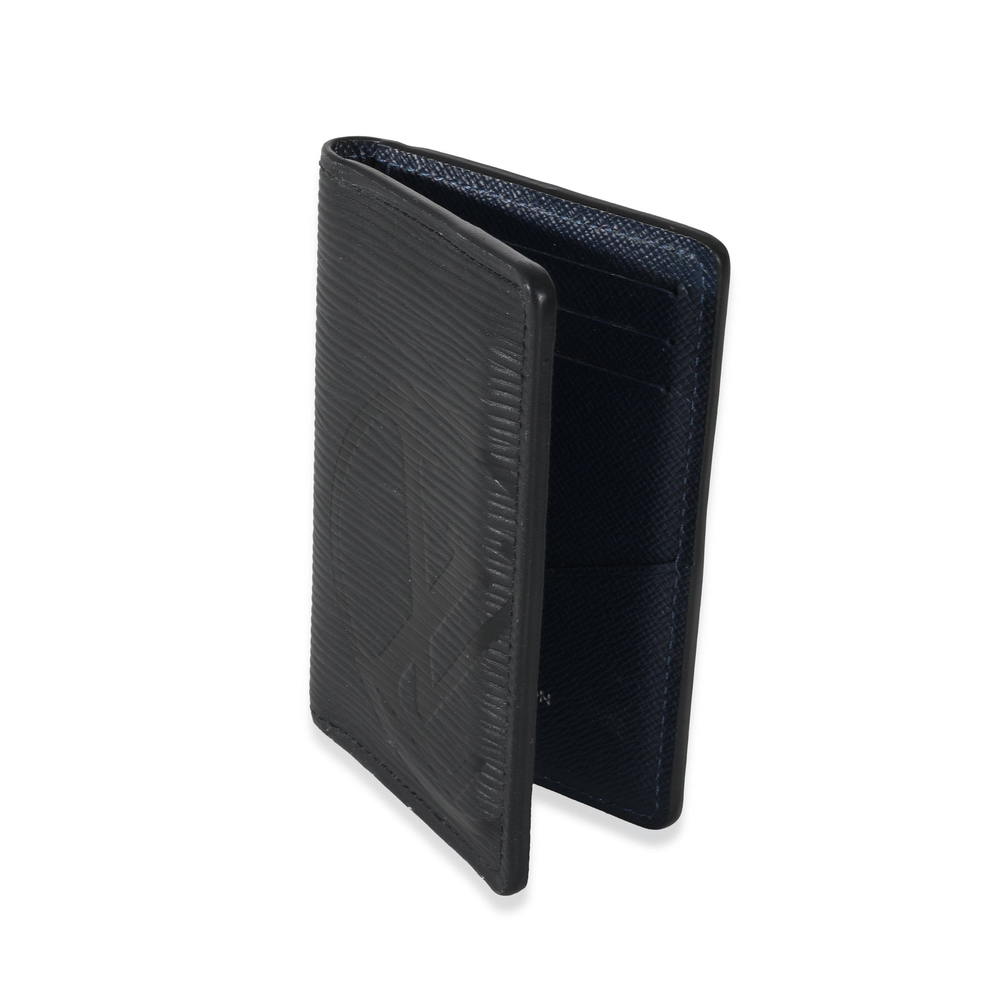 Louis Vuitton Black Epi Initials Pocket Organizer