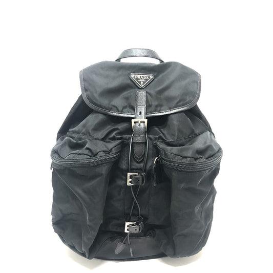 PRADA Backpack Ã¯ ¼ ¶130 Nylon black Double pocket