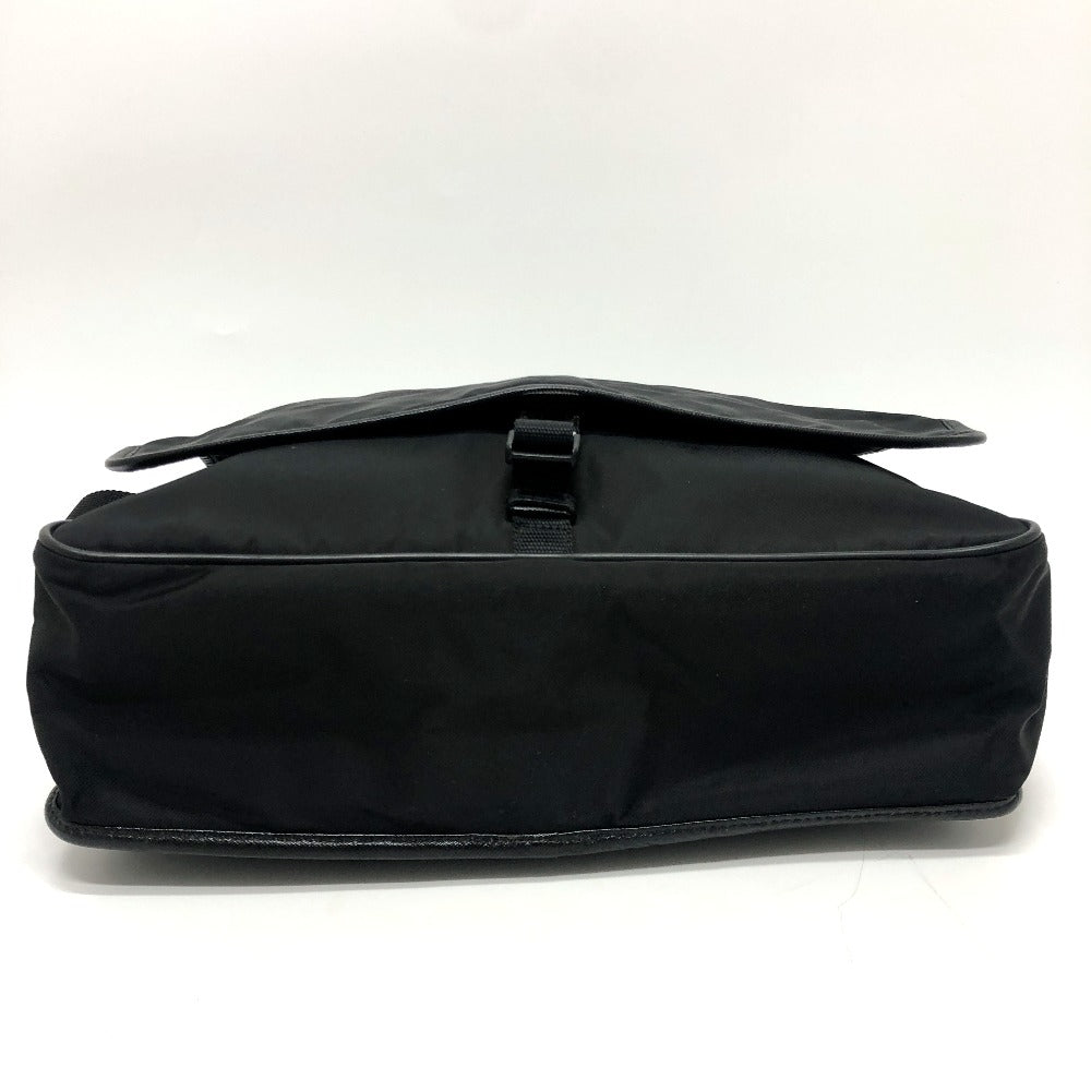 PRADA Shoulder Bag Ã¢  u166 Nylon / leather black mens