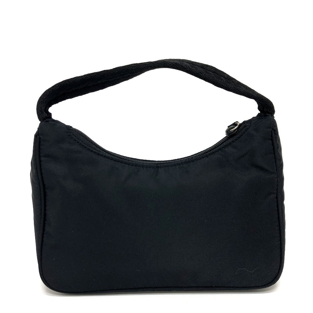 PRADA Handbag MV515 Nylon black Triangular plate