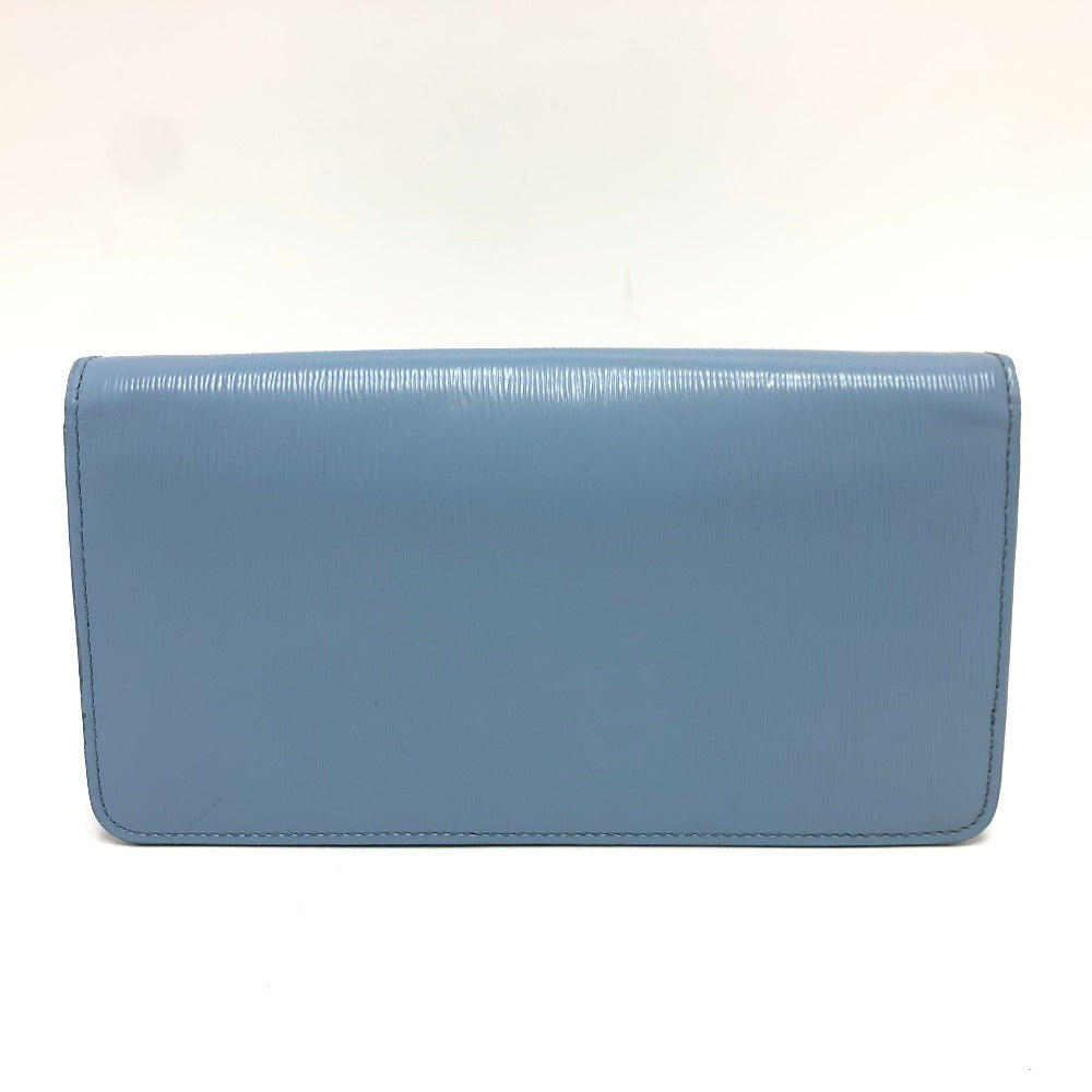 PRADA Wallet Chain 1DH044 leather blue ChainShoulder Bag Saffiano logo Women