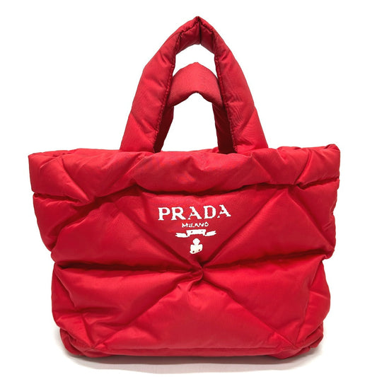 PRADA Tote Bag 2VG082 Nylon Red Re-Nylon padding