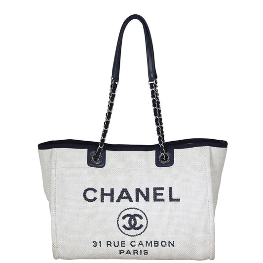 Chanel Deauville Small Tote | White