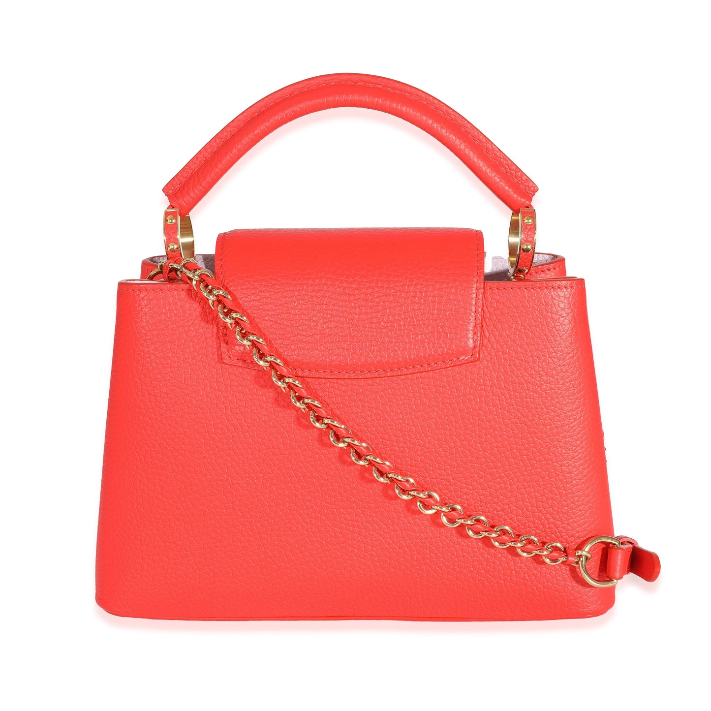 Louis Vuitton Tonic Orange Taurillon Capucines BB