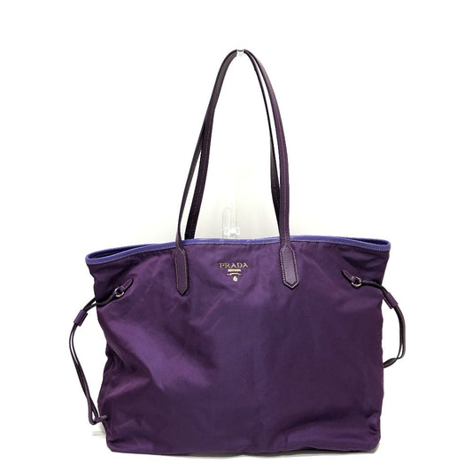 PRADA Tote Bag BR3924 saffiano leather purple logo Women