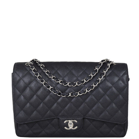 Chanel Classic Double Flap Maxi | Black Caviar