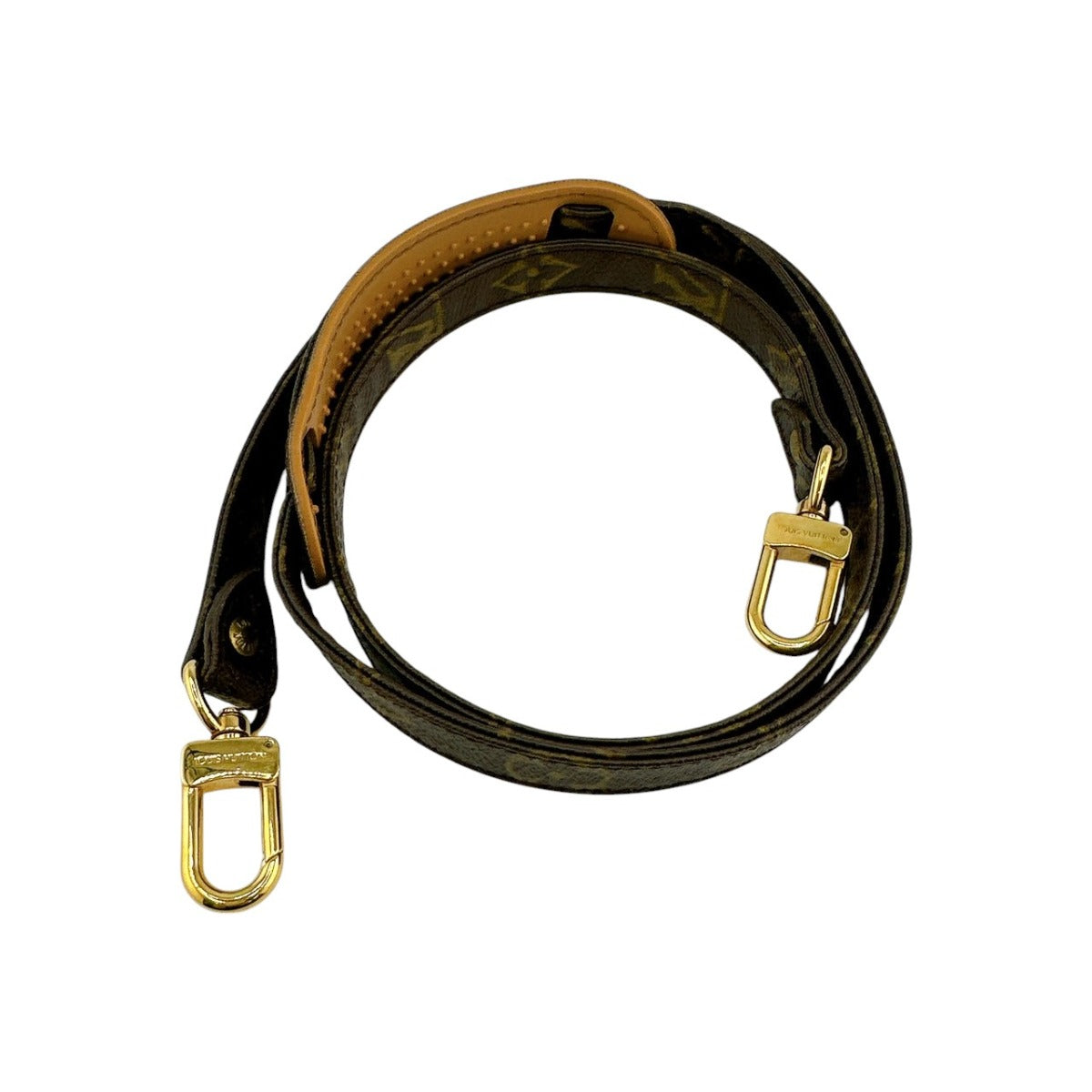 LOUIS VUITTON Shoulder strap Monogram canvas Brown strap Monogram With shoulder rest Women(Unisex)