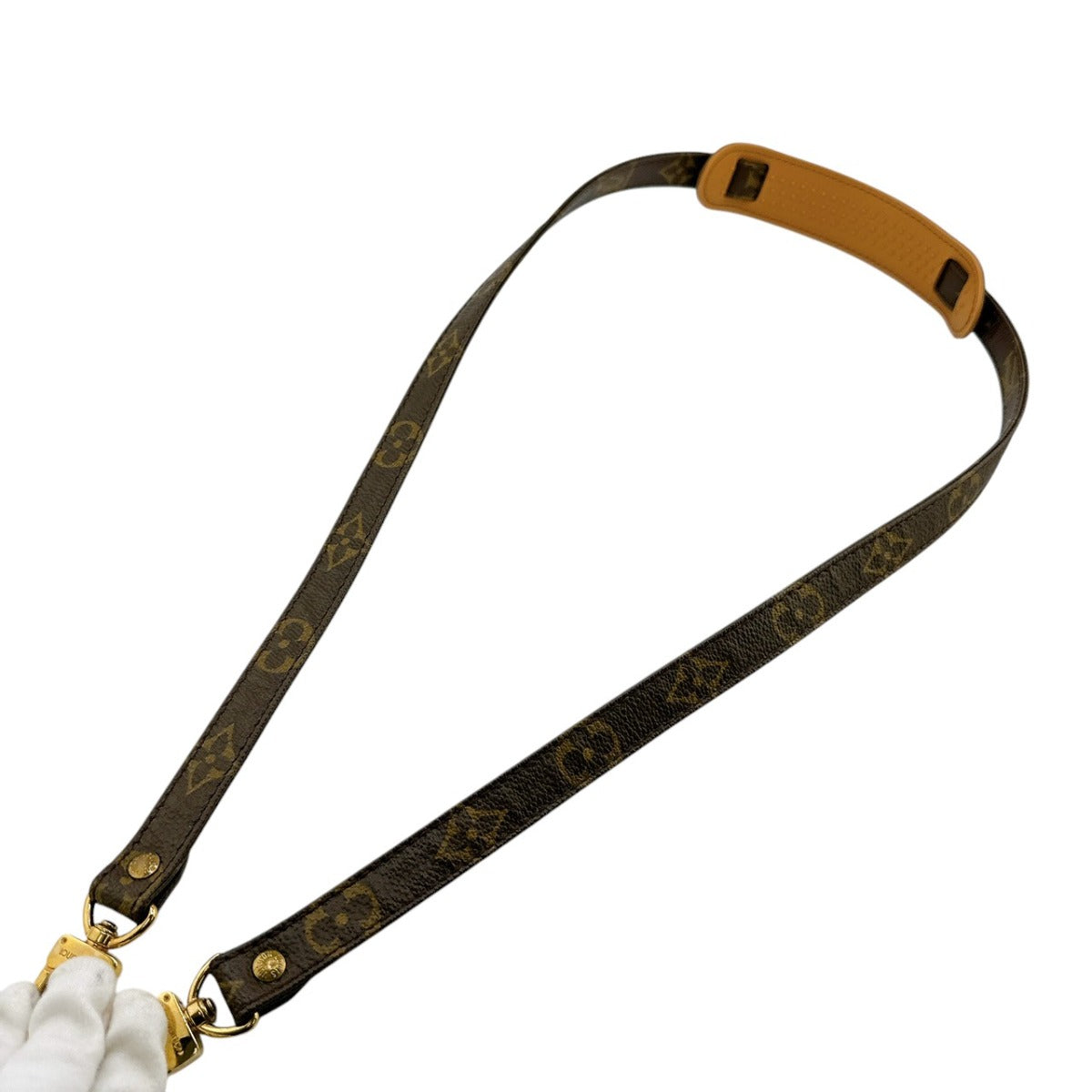 LOUIS VUITTON Shoulder strap Monogram canvas Brown strap Monogram With shoulder rest Women(Unisex)