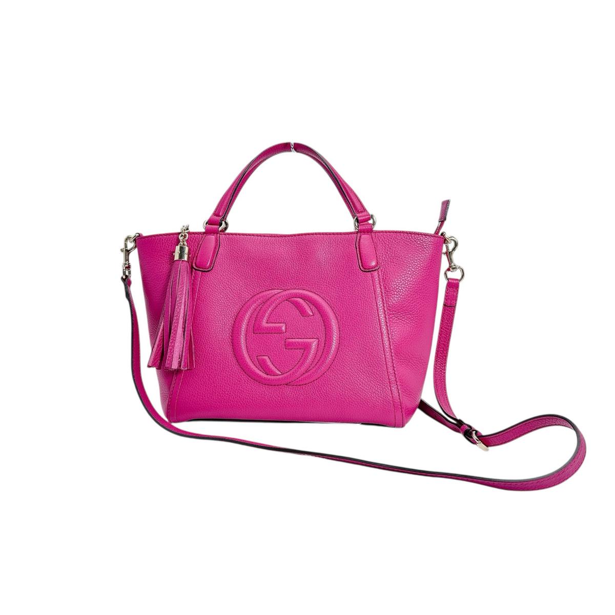 GUCCI Handbag 369176 leather Calf Pink Handbag bag Women