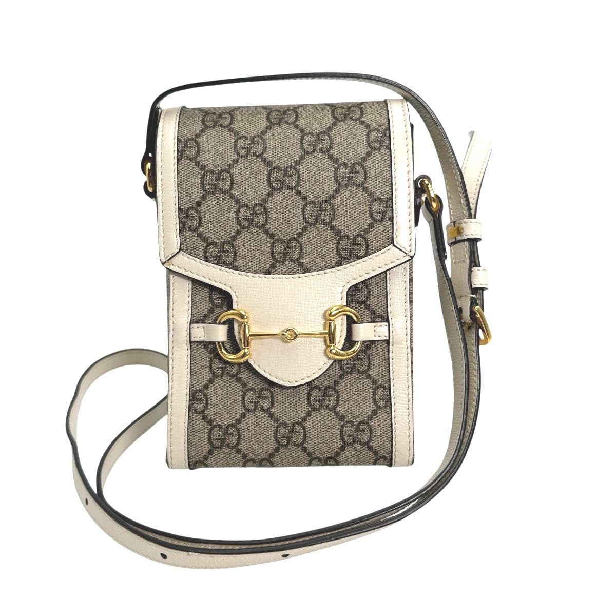 GUCCI Shoulder Bag 625615 GG canvas beige Shoulder Bag GG Supreme Horsebit Women