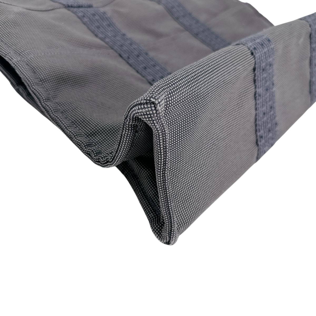 HERMES Tote Bag canvas gray Handbag Business bag Her LineMM unisex(Unisex)