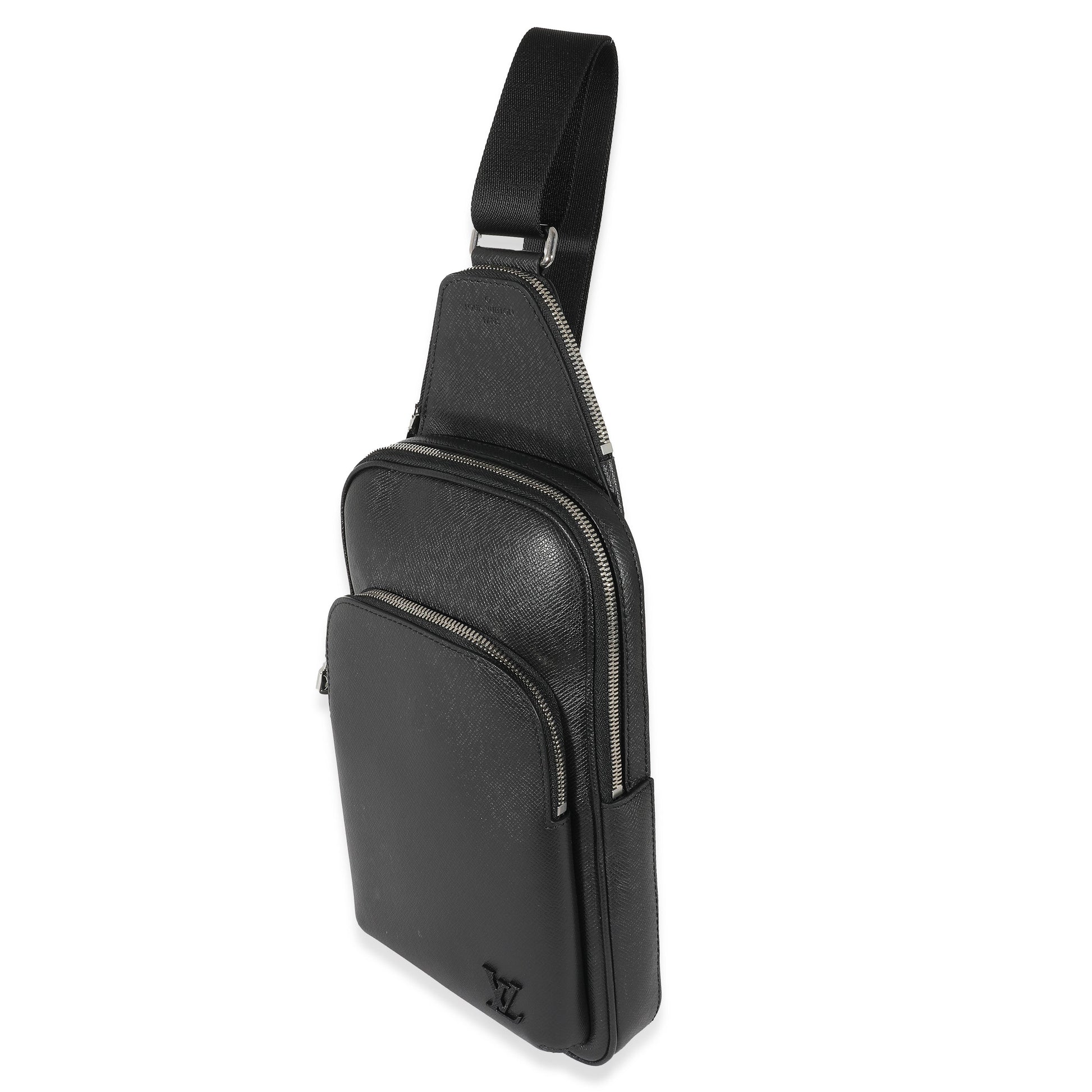 Louis Vuitton Black Taiga Avenue Sling Bag