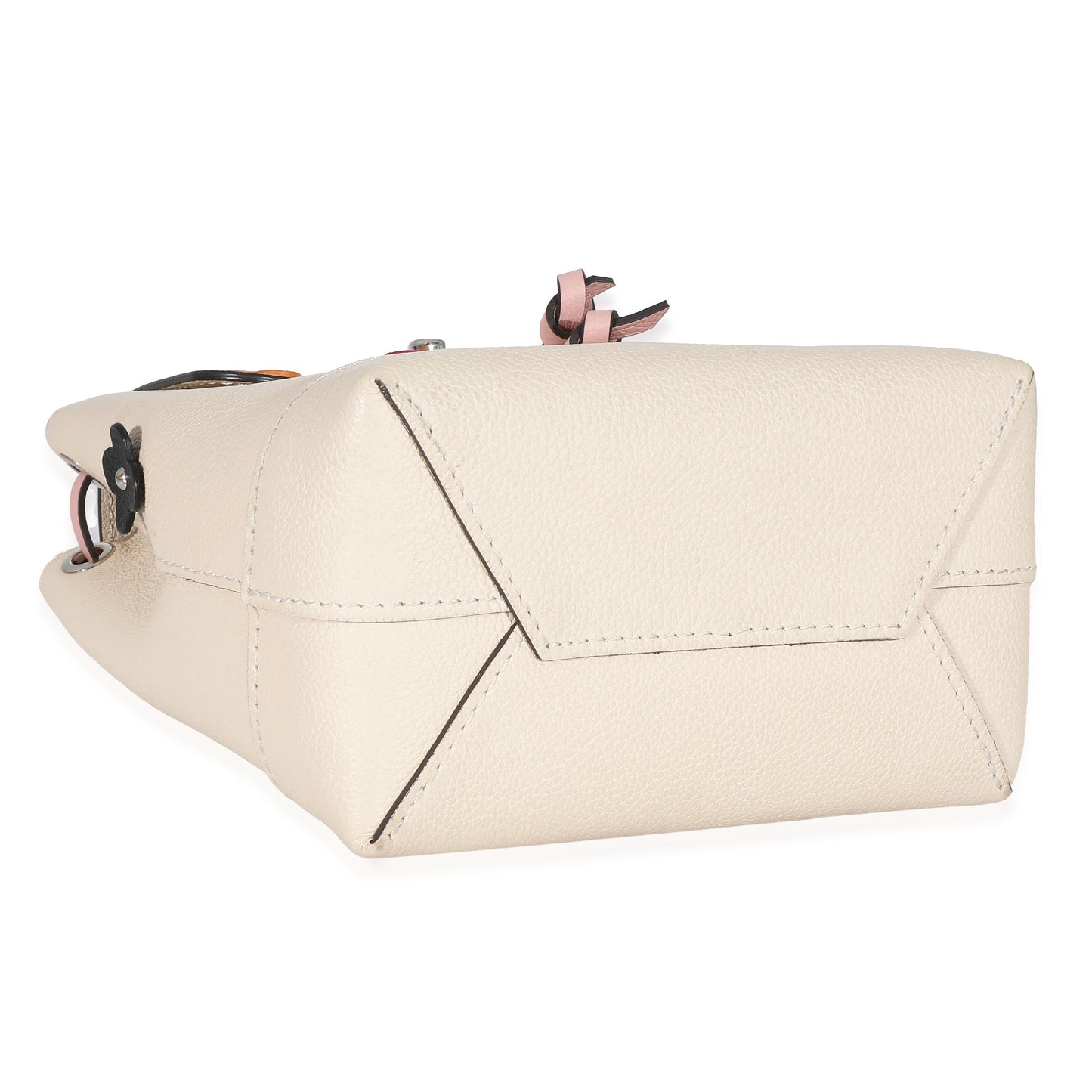 Louis Vuitton Creme Calfskin Mechanical Flower Lockme Mini Backpack