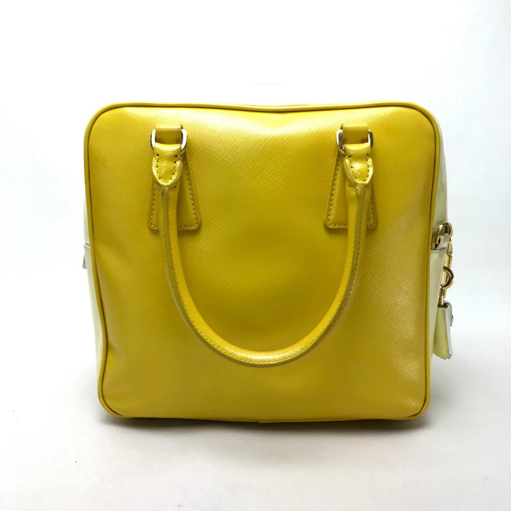 PRADA Handbag BL0864 leather yellow By color Saffiano Bernice Women