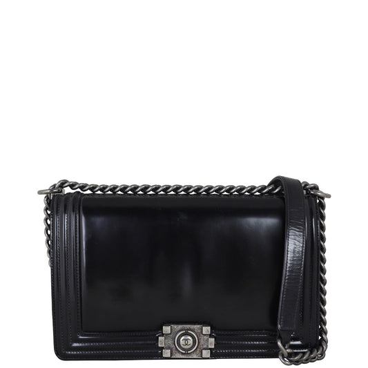 Chanel Boy Old Medium Glazed | Silver Hardware