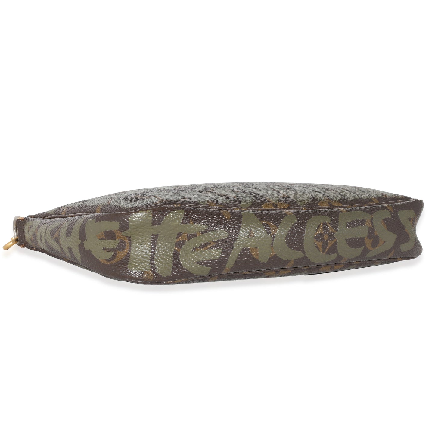  Louis Vuitton x Stephen Sprouse Kaki Monogram Graffiti Canvas Pochette Accessoir