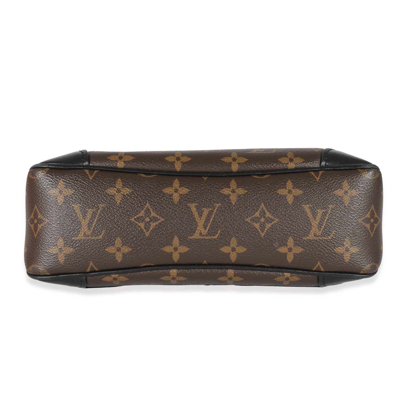  Louis Vuitton Black Leather Monogram Canvas Odeon PM