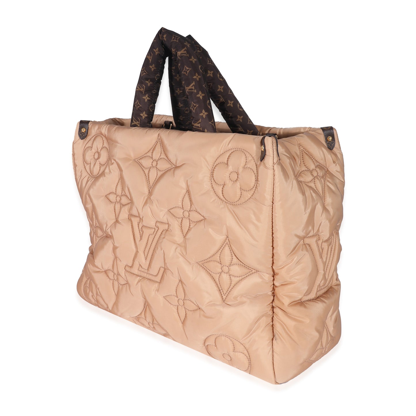 Louis Vuitton Beige Econyl Nylon Monogram Pillow Giant Onthego GM