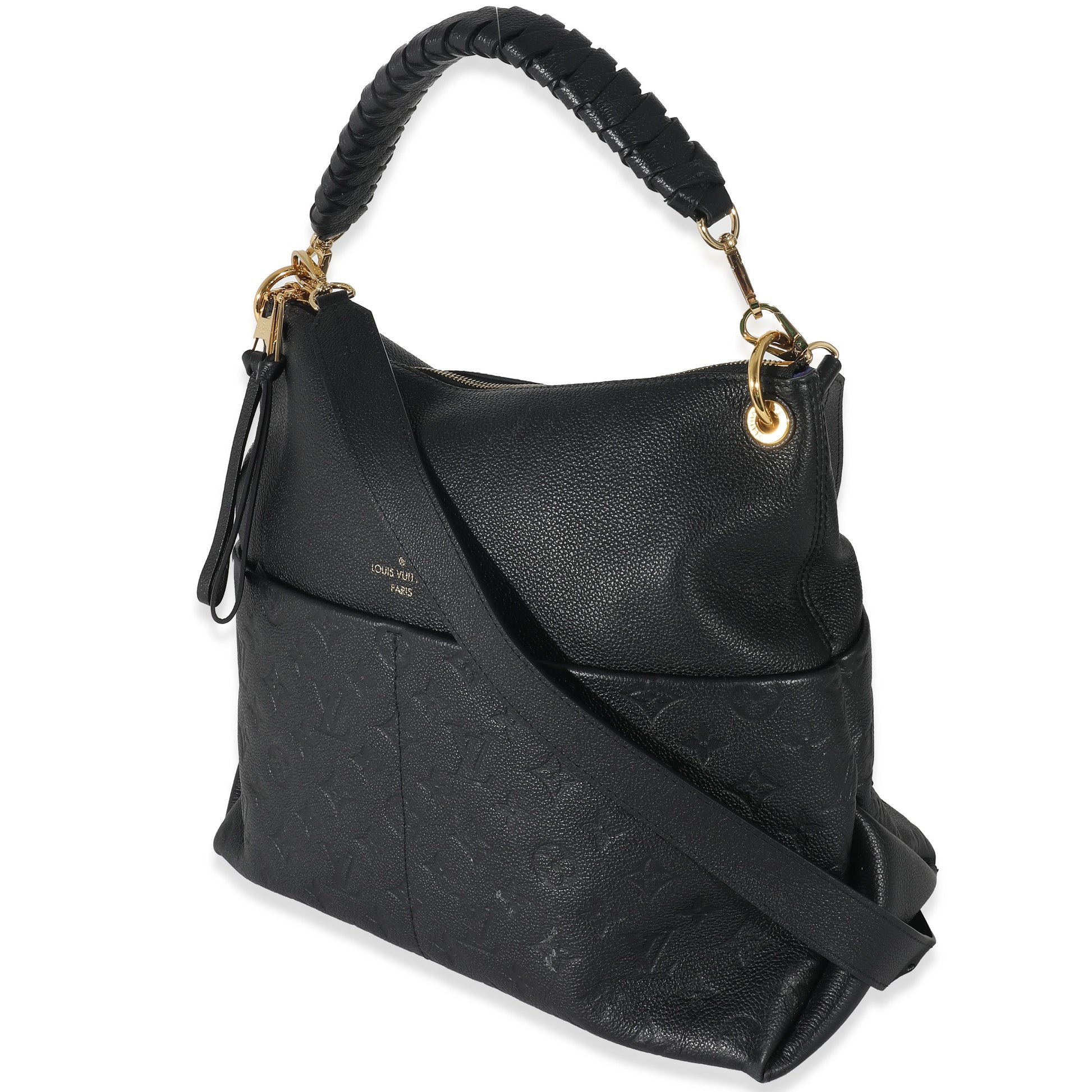Louis Vuitton Black Monogram Empreinte Maida Hobo