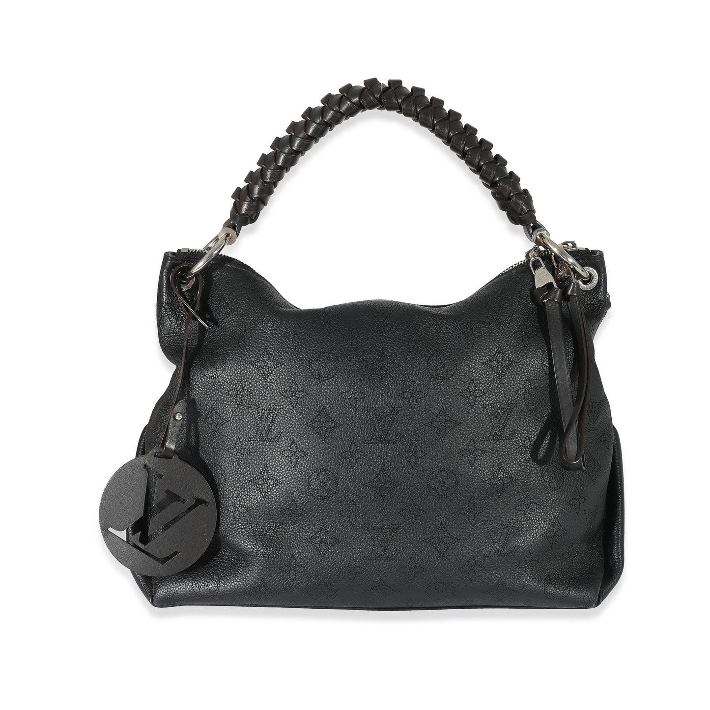 Louis Vuitton Black Monogram Mahina Beaubourg Hobo MM