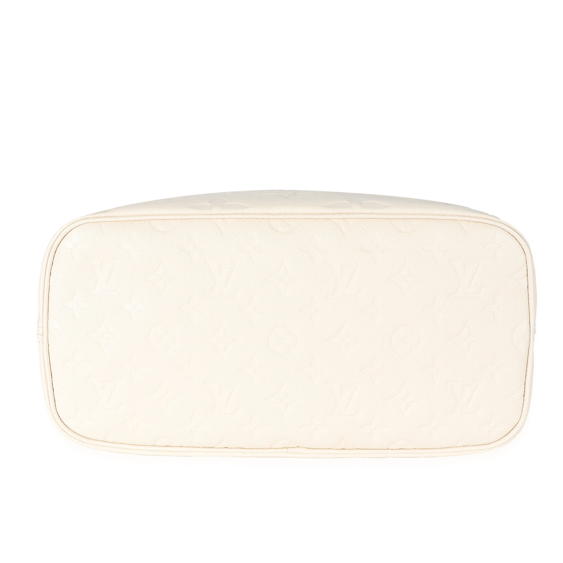 Louis Vuitton Crème Monogram Empreinte Neverfull MM