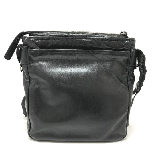 PRADA Shoulder Bag 2VH022 leather black Messenger mens