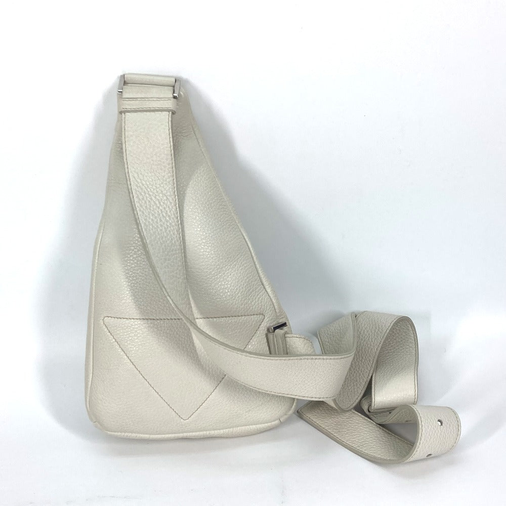 PRADA Sling bag 2VZ098 leather white Triangle logo Cross Vitello Dino Leather Bag mens