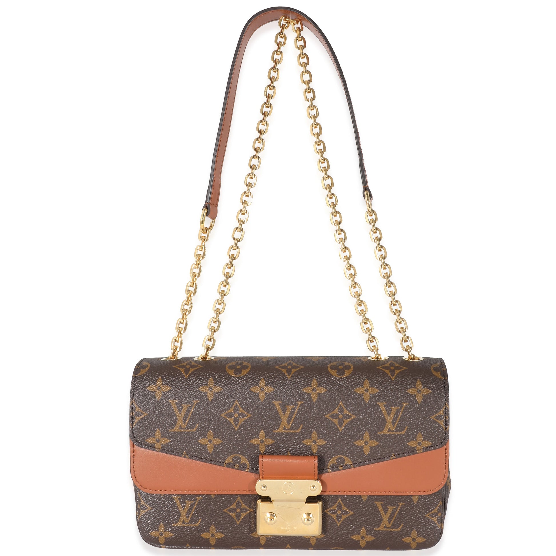  Louis Vuitton Caramel Monogram Canvas Marceau