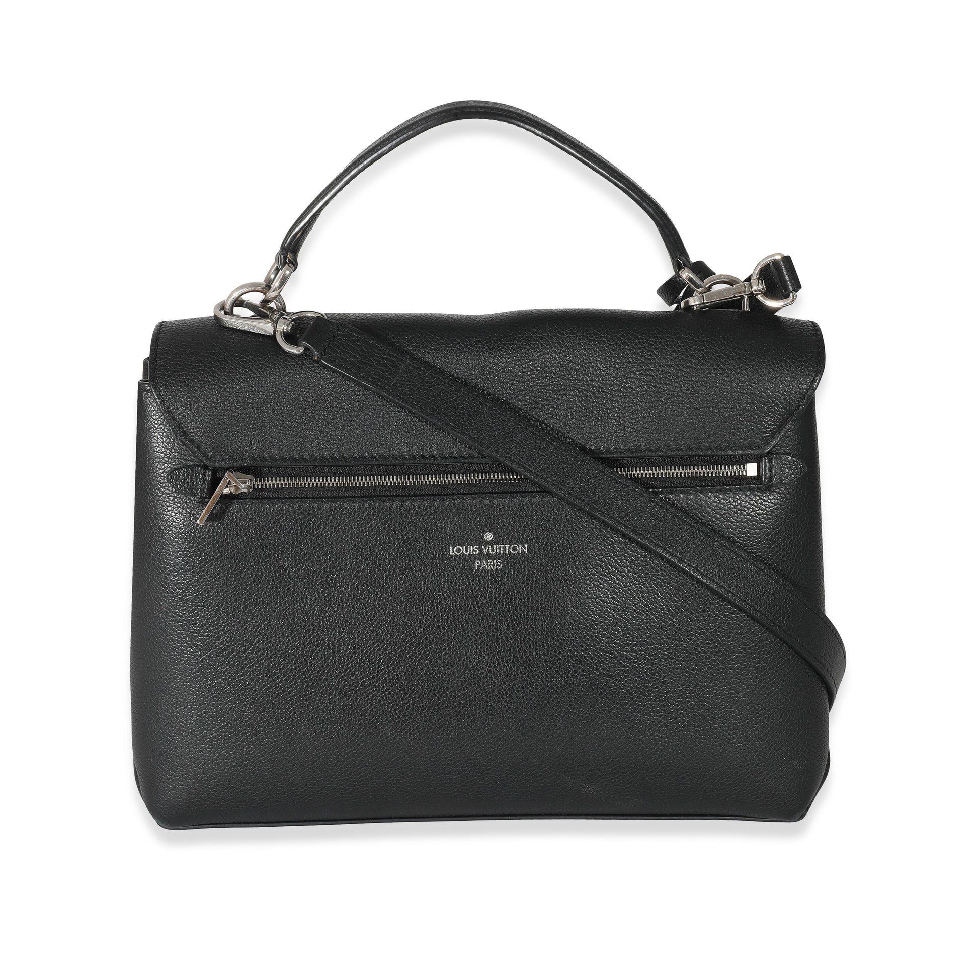 Louis Vuitton Black Calfskin MyLockMe Satchel