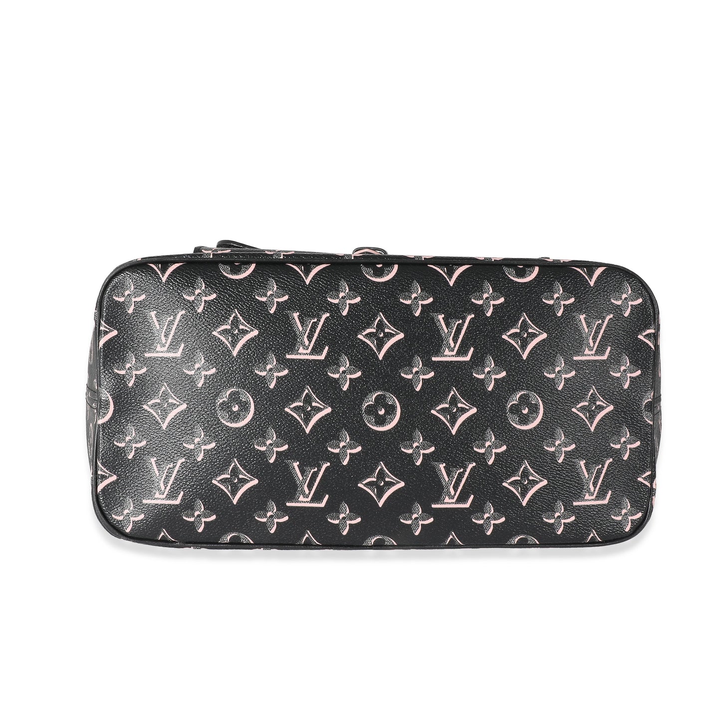 Louis Vuitton Black Pink Monogram Canvas Fall For You Neverfull MM