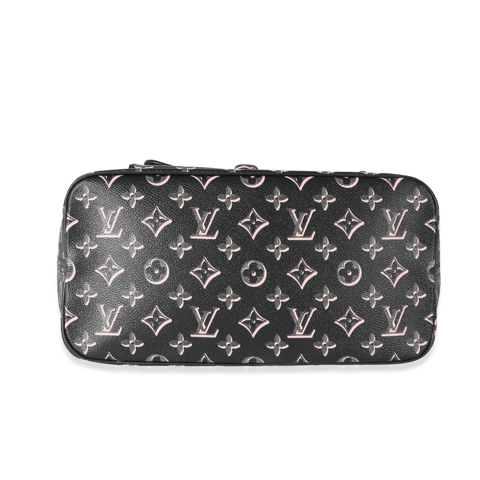 Louis Vuitton Black Pink Monogram Canvas Fall For You Neverfull MM