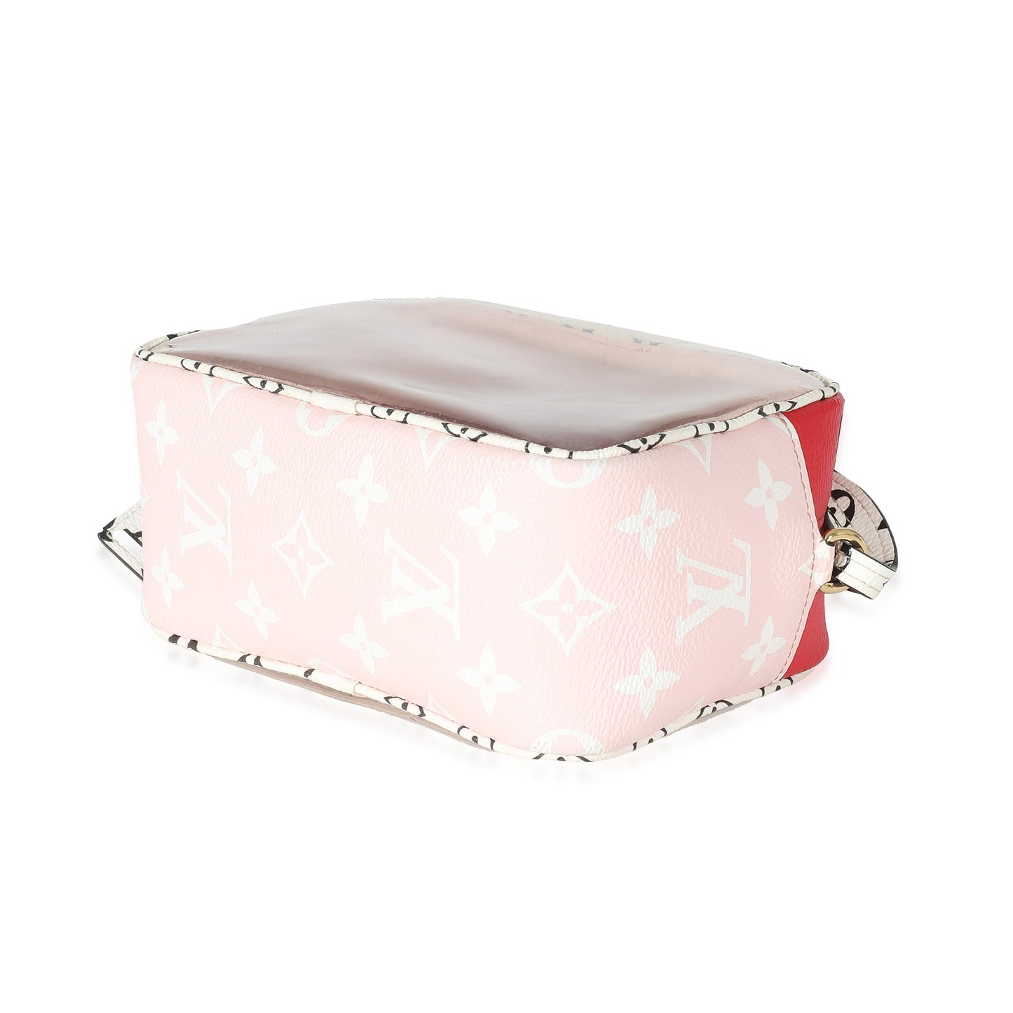 Louis Vuitton Red Monogram Giant Canvas PVC Beach Pouch