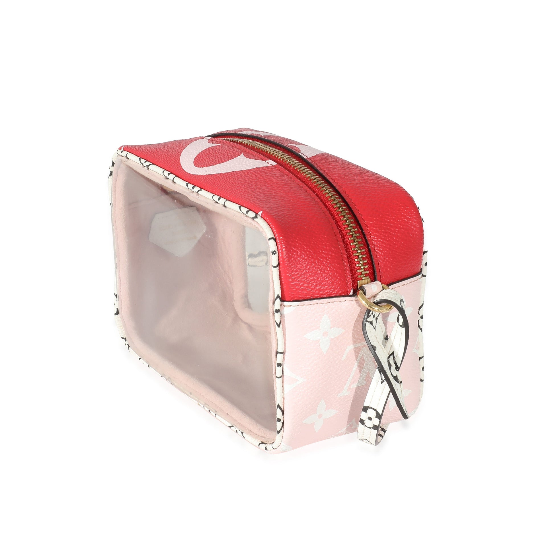 Louis Vuitton Red Monogram Giant Canvas PVC Beach Pouch