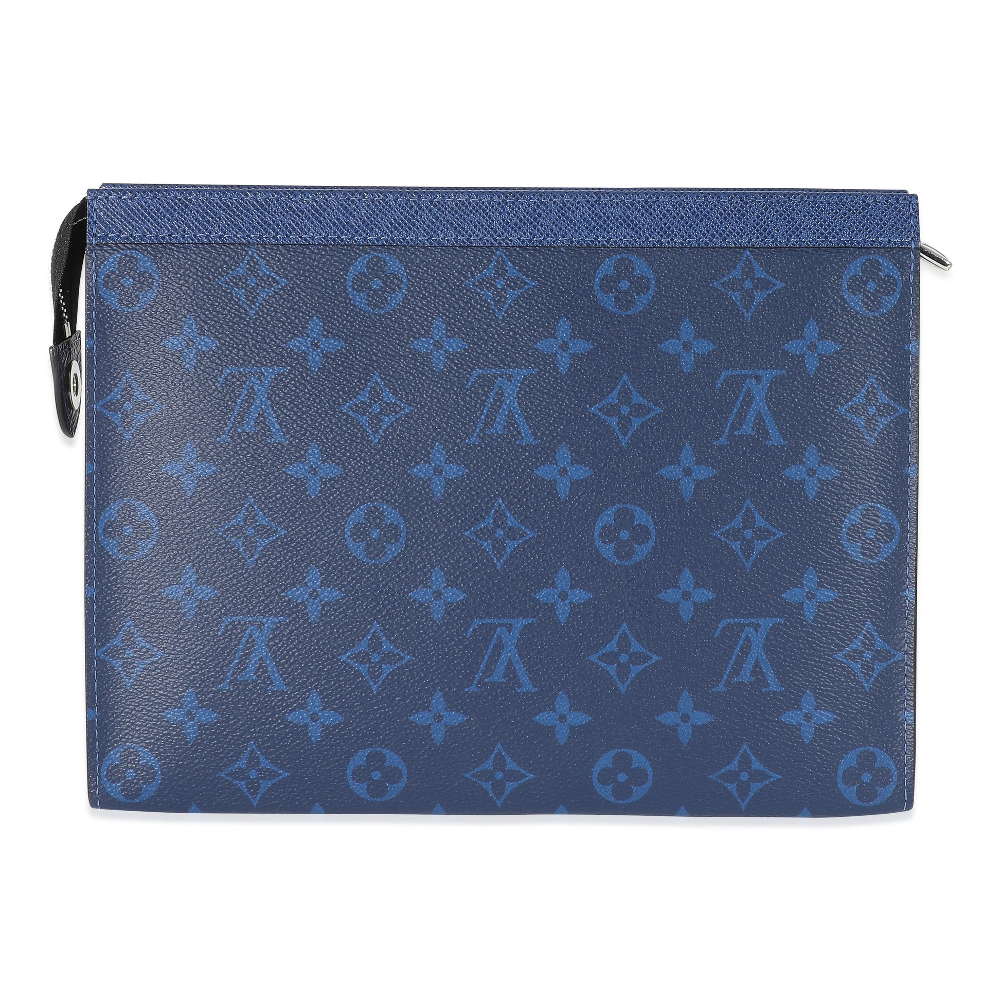  Louis Vuitton Blue Monogram Taigarama Pochette Voyage MM