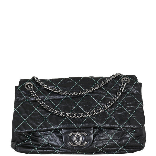 Chanel Double Stitch Chain Flap Jumbo