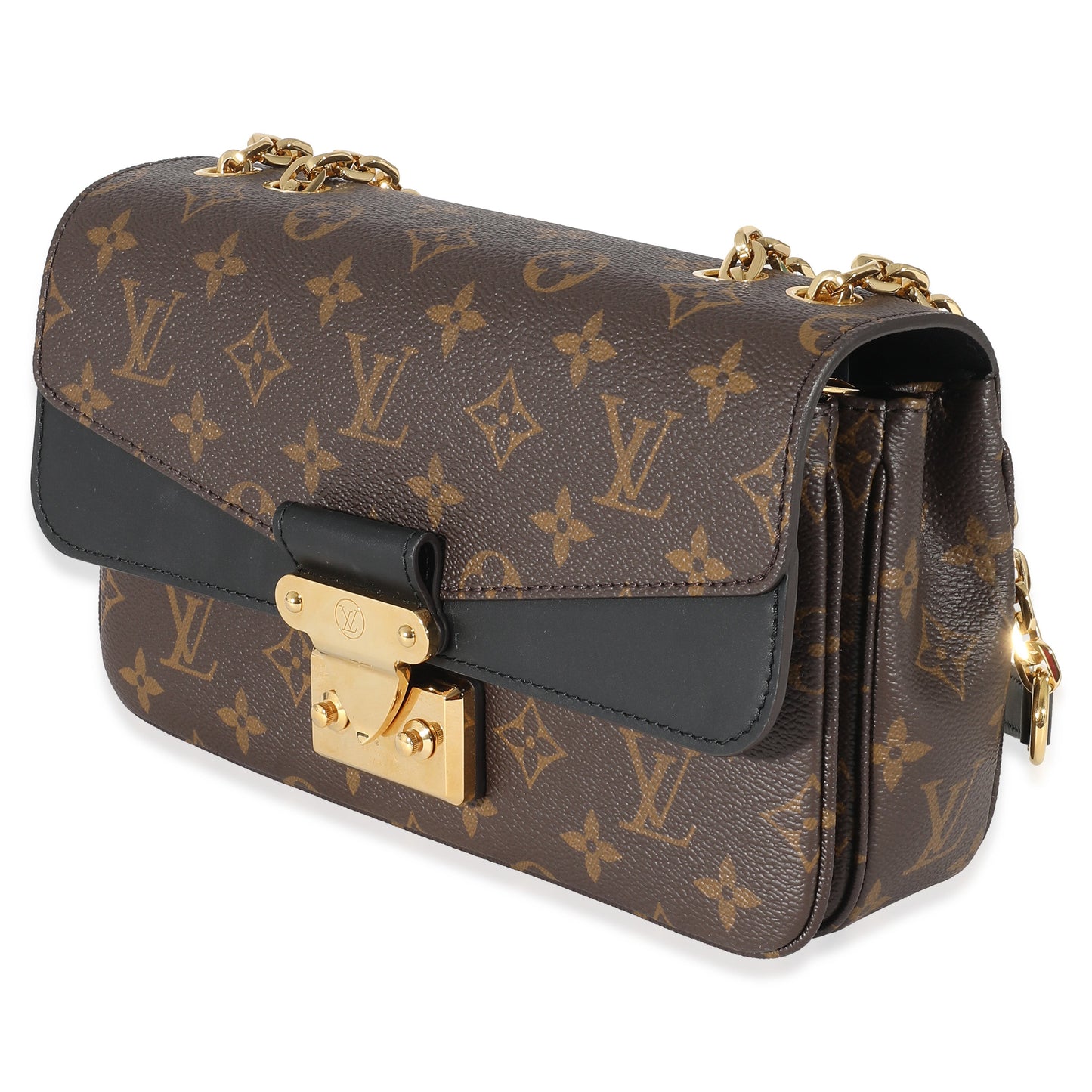  Louis Vuitton Black Monogram Canvas Marceau NM