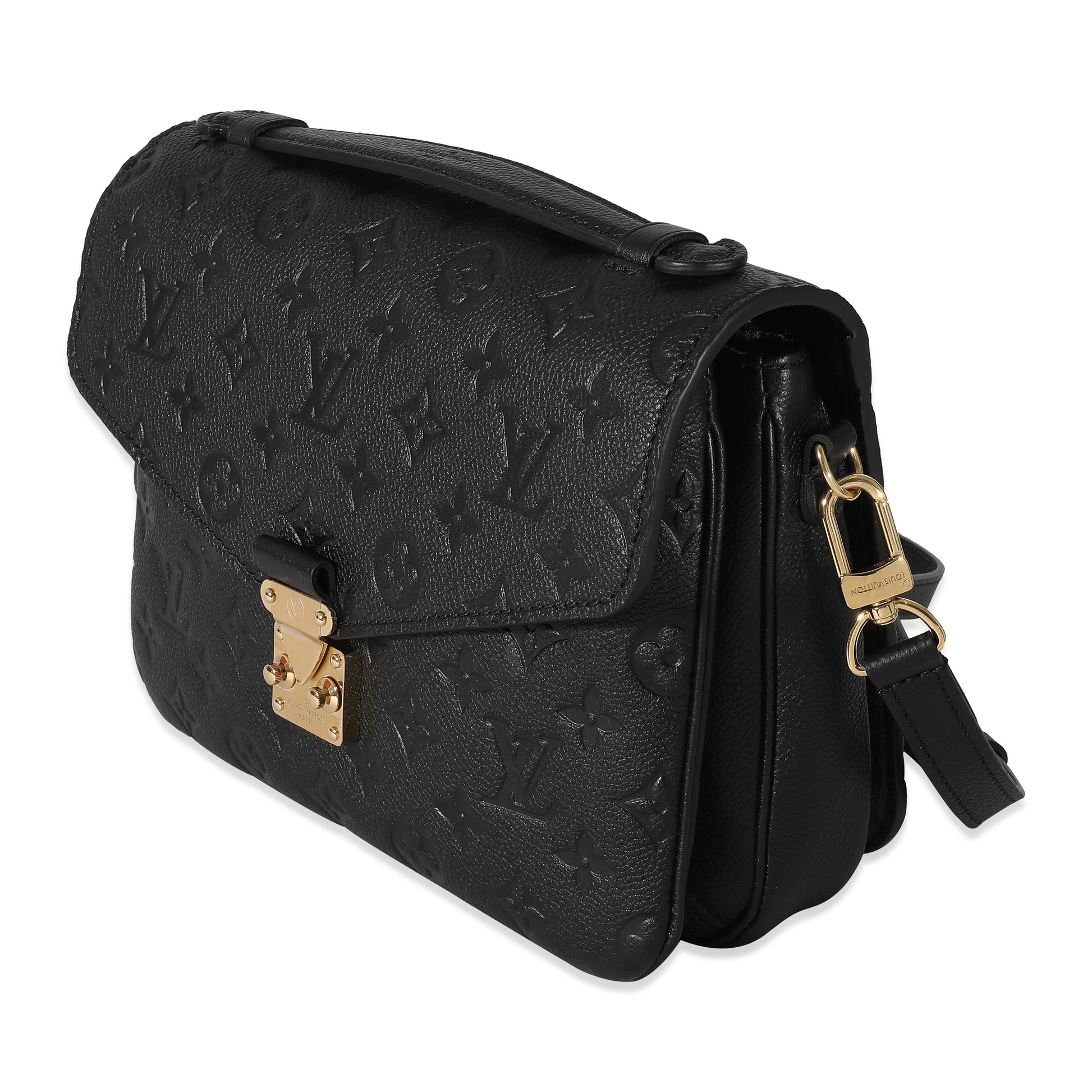  Louis Vuitton Black Empreinte Pochette Metis