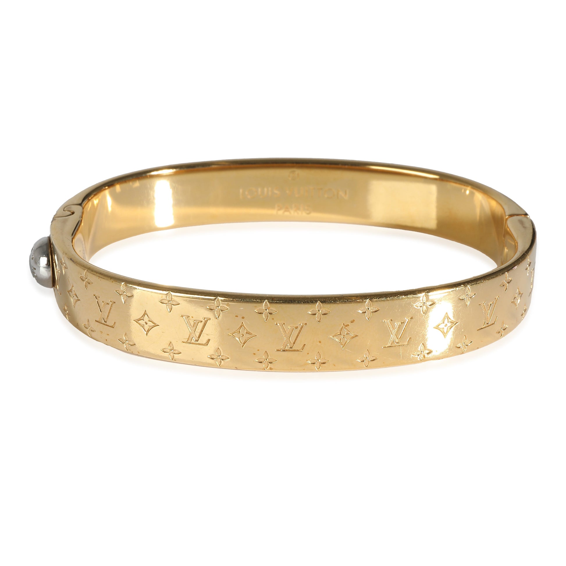 Louis Vuitton Nanogram Cuff inGold Plated