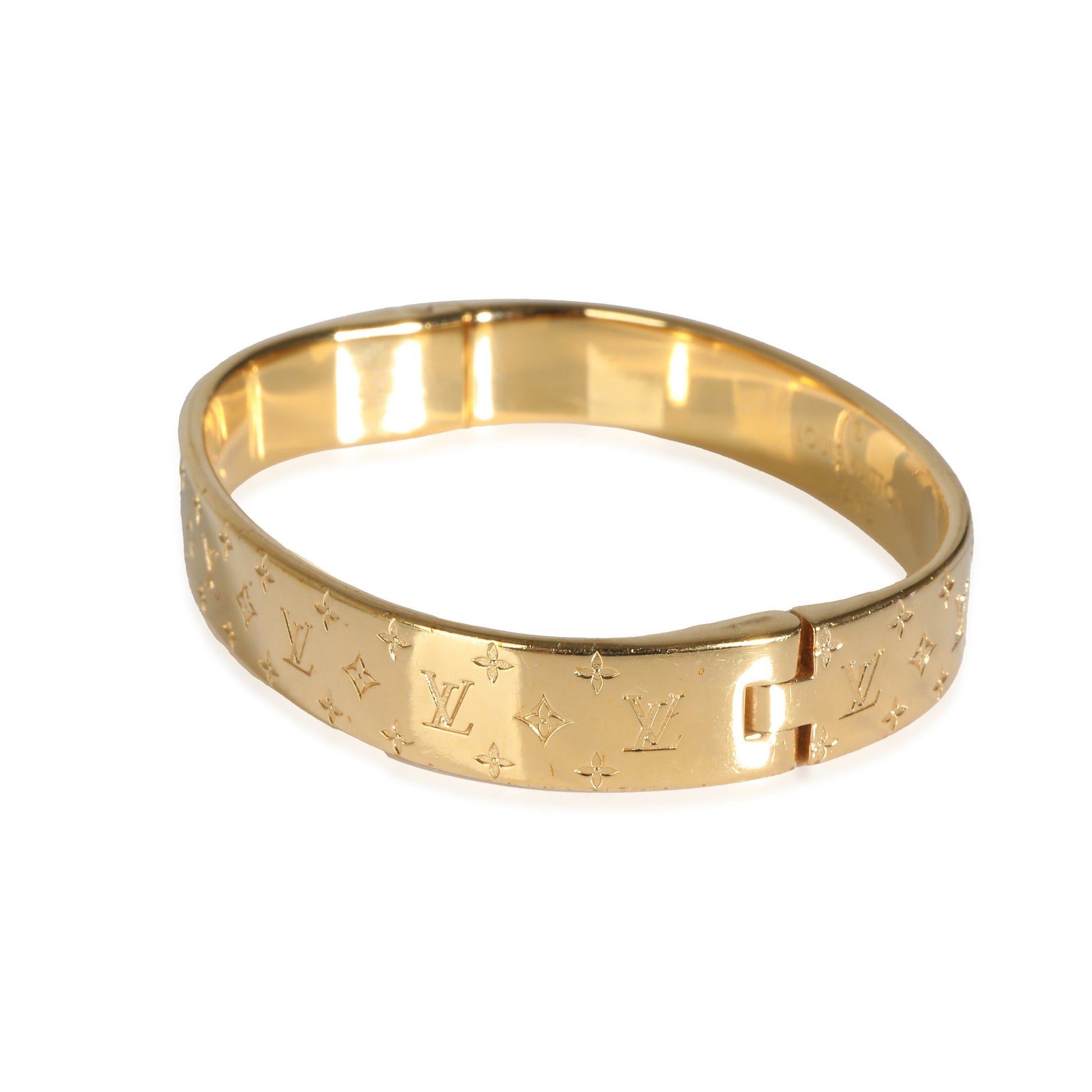 Louis Vuitton Nanogram Cuff inGold Plated