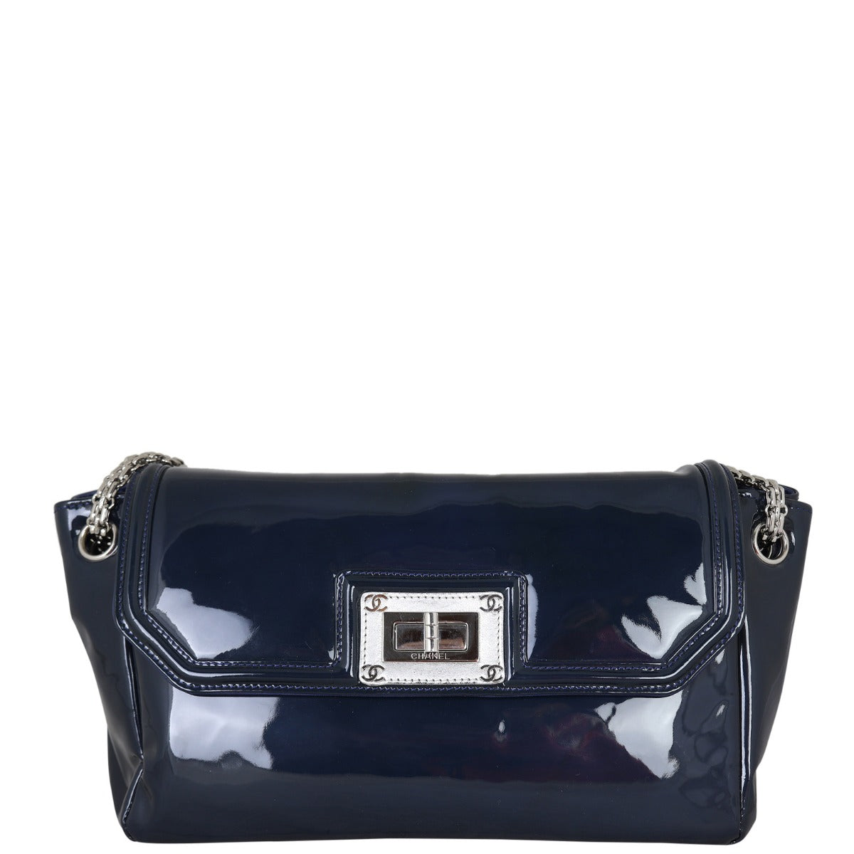 Chanel Mademoiselle Lock Patent Leather Clutch bag